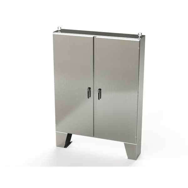 3 Point Latch with Padlock/Keylock Handle Electrical Enclosures, 72 in H, 12 in D, 60 in W